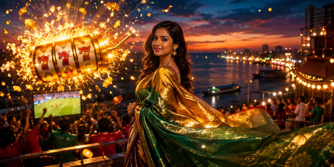 সিলেটে শাড়ি পরিহিত নারী স্লট গেম উপভোগ করছেন